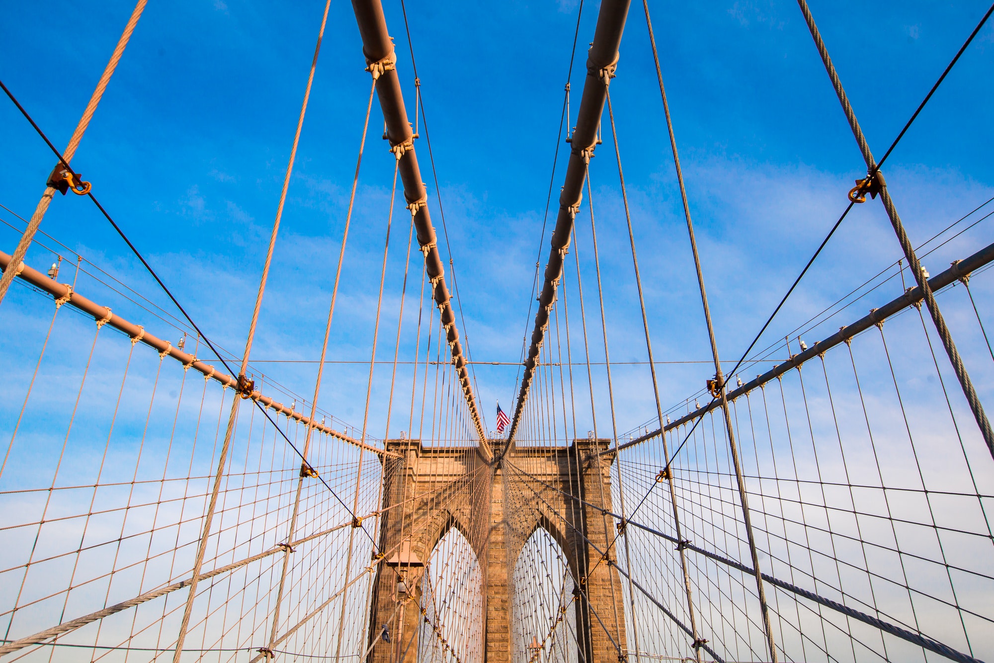 The Brooklyn bridge, New York City, USA