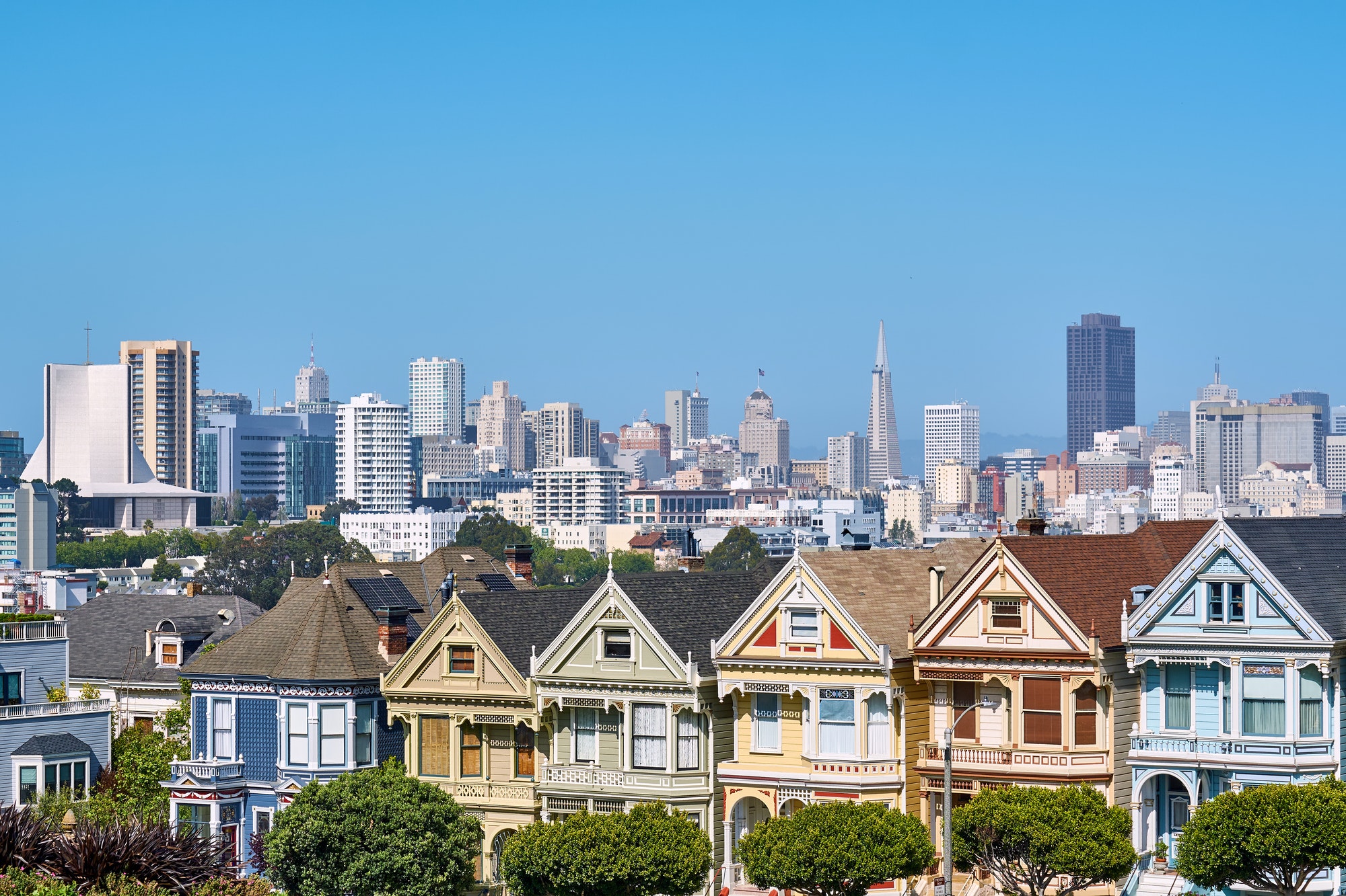 Victorian style homes in San Francisco