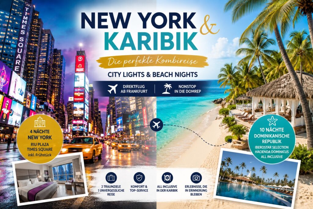 Kombination New York und Karibik